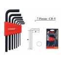 Juego De 7 Llaves Hexagonales 1.5MM - 6 MM CR.V Ferreteria