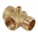 Conector De Bronce De 5 Vias Para Bomba De 1/2 Pulgadas Ferreteria