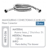 Canilla Flexible Para Regadera 1.20 Ferreteria