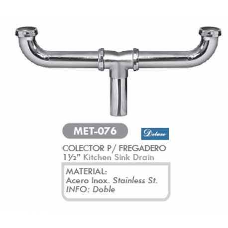 Colector Metalico Doble Ferreteria