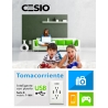 TOMACORRIENTE INTELIGENTE CON 2 PUERTO USB (2 A - 5 V) MARCA CESIO MODELO