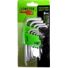 Llave Torx Tipo Allen Juego 9 Piezas Ferreteria