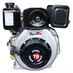 Motor Diesel 6 Hp 3600 Rpm Eje Cuña Para T70 FS