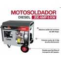 Motosoldador Diesel 200 Amp 6 Kw Para T200EW Ferreteria