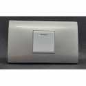 Interruptor Sencillo Plateado Ferreteria