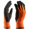 Guantes De Látex Y Tela, Naranja Ferreteria