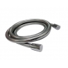 TUBO FLEXIBLE REFORZADO PVC C/CONECTOR DE BRONCE P/DUCHA TELEFONO 1 MTRO 1/2 x