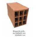 Bloque de Arcilla 15x20x30 cms. 