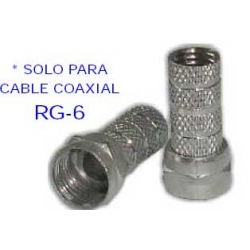 Conector Para Cable RG6 Ferreteria