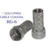 Conector Para Cable RG6 Ferreteria