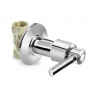 LLAVE DE DUCHA INDIVIDUAL 1/2 100% BRONCE/CROMADO PLATA TURKS Ferreteria