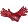 Guante Rojo De PVC 14 Pulgadas Ferreteria