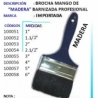 Brocha Mango De Madera Barnizada Profesional Ferreteria