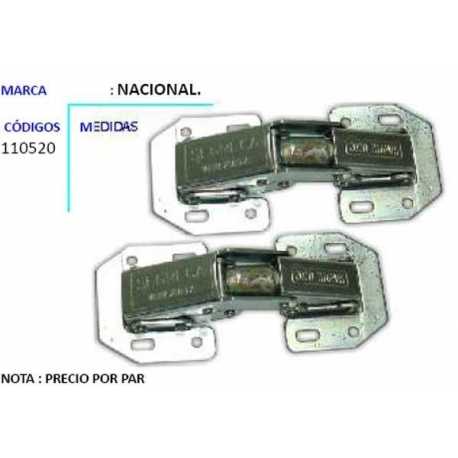 Bisagra Miñon 4 Pulgadas 2000 Sin Tornillos Ferreteria