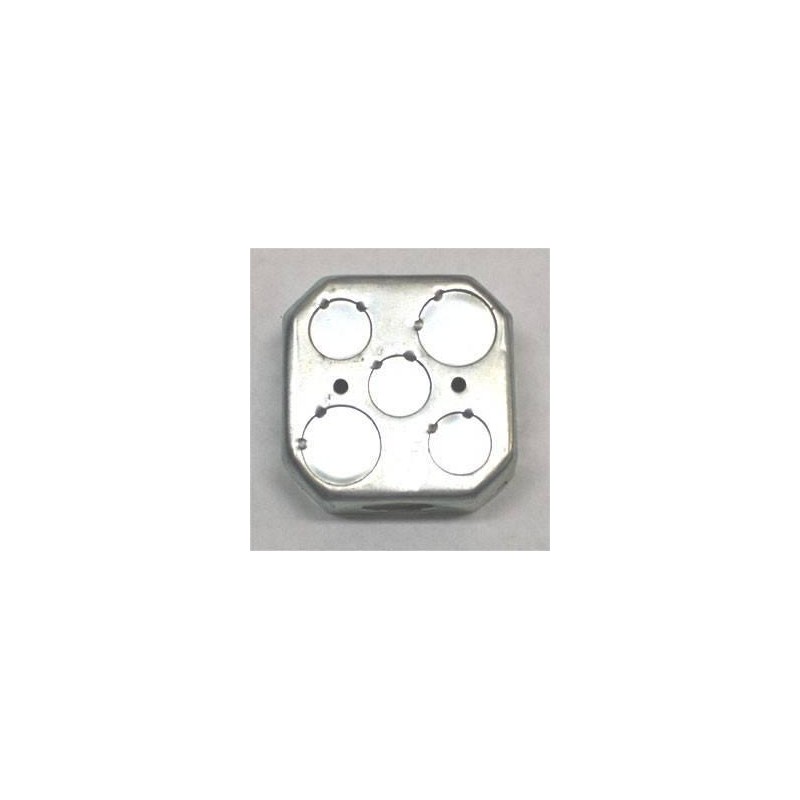 Cajetin metálico 4x1/2x3/4 octogonal Ferreteria