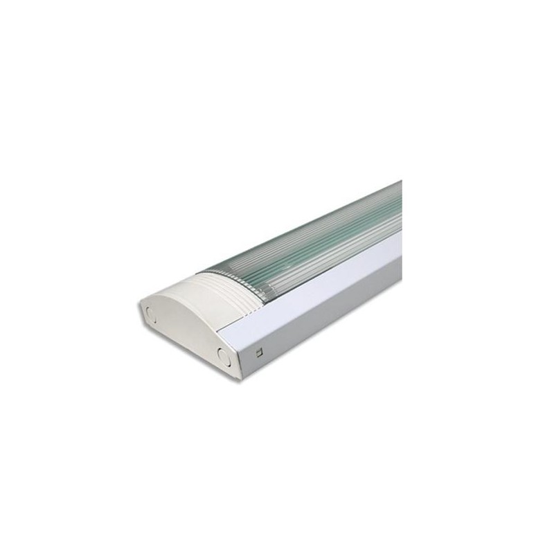 Lámpara electrónica reflectiva extra-plana con pantalla y tubo 2x20W 110-130V