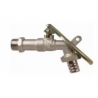 LLAVE DE CHORRO 1/2 100% BRONCE C/PORTA CANDADO Ferreteria