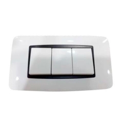 INTERRUPTOR LUMISTAR TRIPLE MODERNO PARA EMPOTRAR 127-250 VOLTIOS 10 AMP