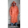 Impermeable gabán PVC 0,10 milímetros, ISO-Marina Eco-Ligero, color naranja