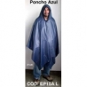 Impermeable tipo poncho PVC 0,10 milímetro ISO-marina Eco Ligero, color azul