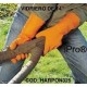Par de guantes Vidriero anticorte impermeable de 14 color naranja Ferreteria