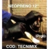 Guantes TECHNI-MIX flock, de 12” color negro, mixto, neopreno, acabado