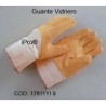 Par de guantes Vidriero anticorte corrugado puñete elástico dorso ventil color