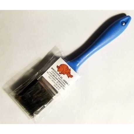 Brocha Morena Mango Plástico Azul Rey. 