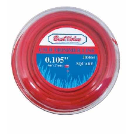 Nylon Cortagrama 2.65 Milímetros 54 Metros (Cuadrado Rojo) Ferreteria