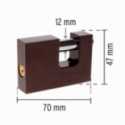 Candado Antipalanca 70MM HERMEX COR-70HP Truper Ferreteria