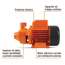 Bomba eléctrica periférica para agua Truper Ferreteria