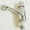 LLAVE PARA LAVAMANOS PUSH BUTTON CUERPO 100% BRONCE CROMADO PLATA AGUA FRIA