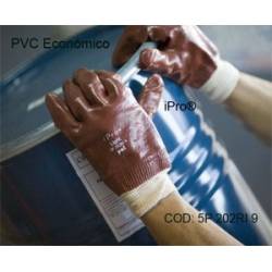 Guantes PVC Económico rojo puño elastico sanitiz.homolo CE Ferreteria