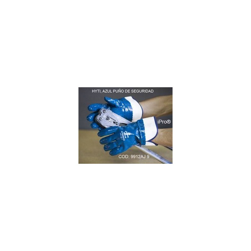 Par de guante Nitrilo Económico Hyti color azul Ferreteria