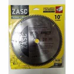 DISCO DE CORTE PARA ALUMINIO 10 X 7/8 ZASC Ferreteria