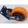 RUEDA CON BASE GIRATORIA 4 NARANJA SACO Ferreteria