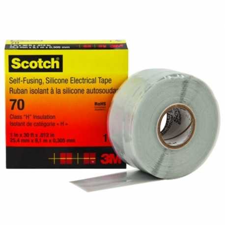 3M Scotch 70 Cinta Auto-fusionable de Silicon 1 in x 30 ft (9.14 mts.)