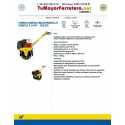 Vibrocompactador Rodillo Simple Gas Honda 5.5 Hp 185Kg Ferreteria