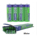 Ecowatts Batería Carbón Zinc (AAA R03) 4pzs/Blister 1.5v. LUMISTAR