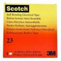3M Scotch 23 Teipe de Goma 3/4 in x 30 ft (9.15 Mts.) Negro Ferreteria
