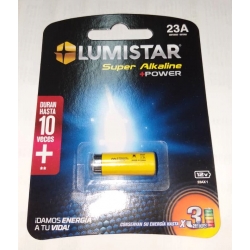 BATERIA SUPER ALKALINE 23A 1PC 12 VOLTIOS LUMISTAR Ferreteria
