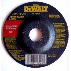 Disco Para Cortar Metal Acero y Concreto de 4 1/2 x 1/8 x 7/8 Dewalt Ferreteria