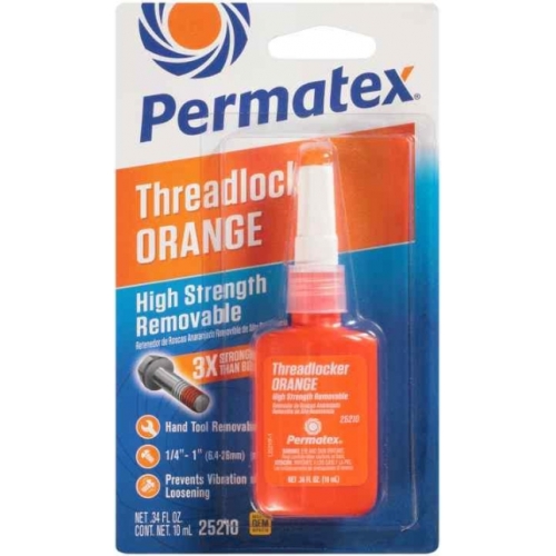 Trabarrosca Anaranjado Removible de Mediana Resistencia Medium Strength Threadlocker Orange Permatex Caja 6 Unid