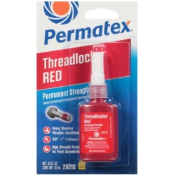 Trabarrosca Rojo Removible de Mediana Resistencia Medium Strength Threadlocker Red Permatex Caja 6 Unid