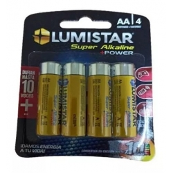 BATERIA SUPER ALKALINE AAA LR03 4PCS 1.5V LUMISTAR Ferreteria
