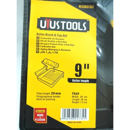Kit de Rodillo y Bandeja 9 Pulgadas UYUSTOOLS Ferreteria