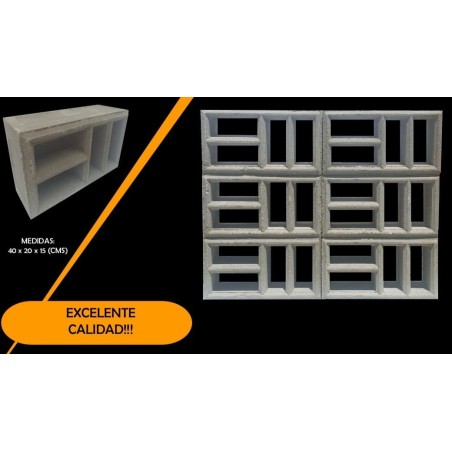 Bloque de Ventilacion 4 Huecos Ferreteria