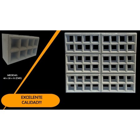 Bloque de Ventilacion 8 Huecos Ferreteria