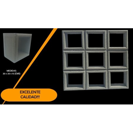 Bloque de Ventilacion de 1 Hueco u Ornamental Ferreteria