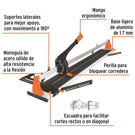 Corta Ceramica Profesional 1.20 Metros Truper 11775 Ferreteria